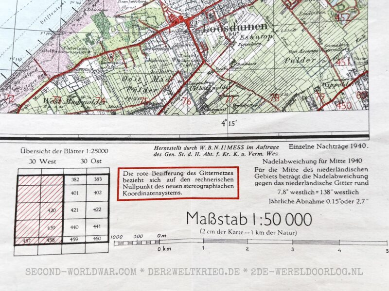 German map (Sonderausgabe) The Hague Netherlands 1941 - Image 3