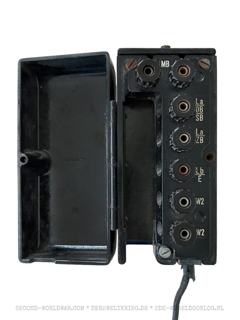 German desk phone (Tischfernsprecher 38) 1943 with listener (Mithörer) - Image 8