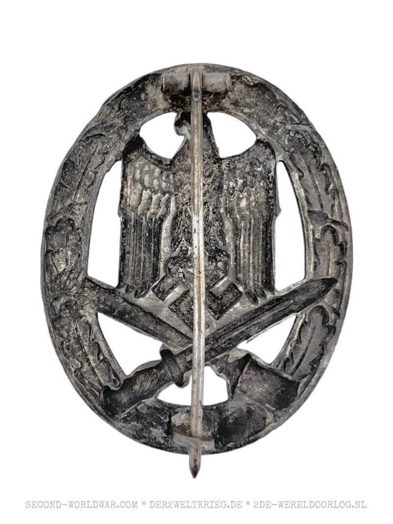 German General Assault Badge (Allgemeines Sturmabzeichen) silver class hollow Maybauer - Image 2