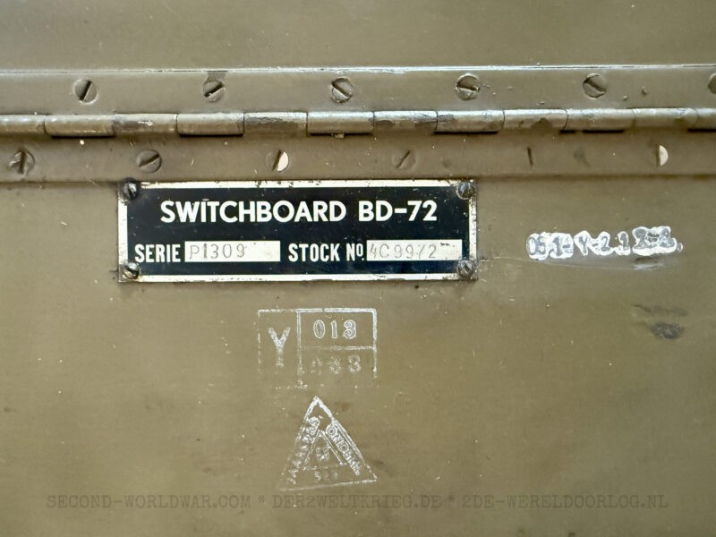 US Army Signal Corps BD-72 Field Telephone Switchboard - Image 13