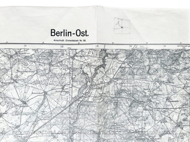 German map FLAK East Berlin 1938 - Image 4