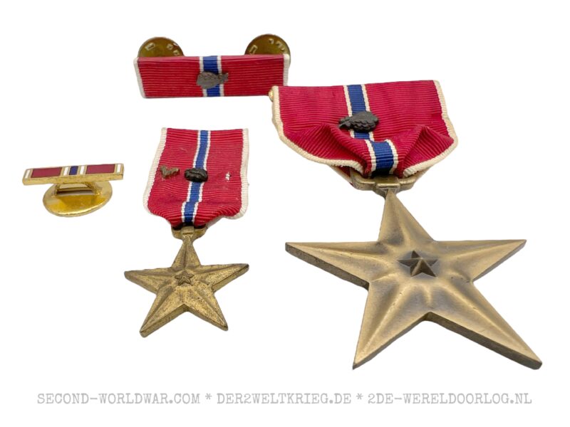 American Cased Bronze Star Medal with miniature, pin, ribbon and oak leaf cluster - Image 4