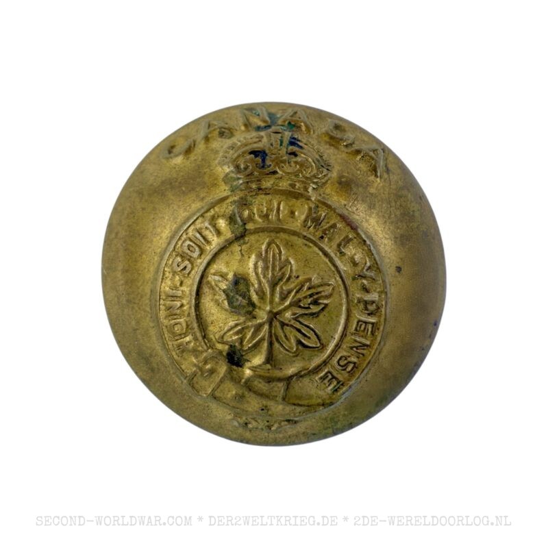 Canadian uniform button brass