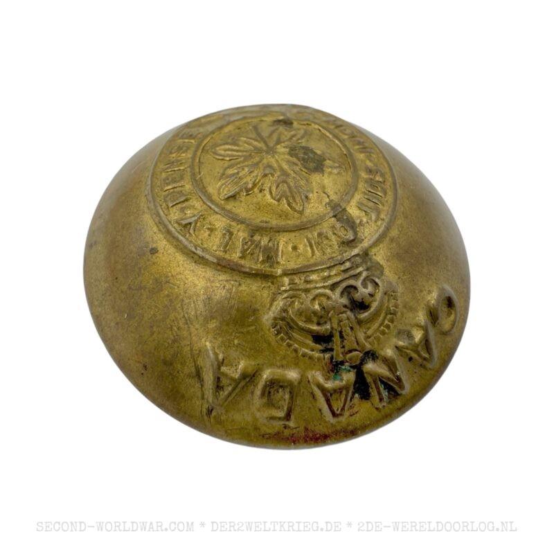 Canadian uniform button brass - Image 3