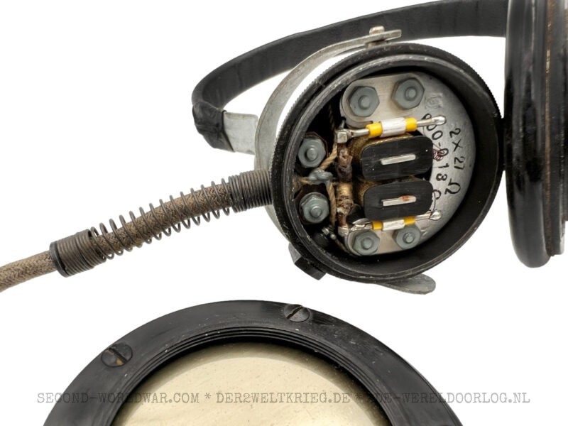German headphones (Doppelkopffernhörer 38) 1941 - Image 3
