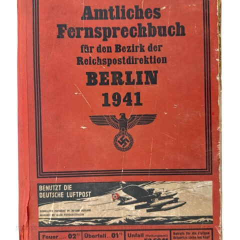 German telephone book Berlin 1941