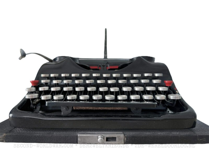 German Groma N typewriter with case Waffen-SS 1942 - Image 3