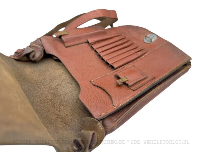 German brown leather map case - Image 3