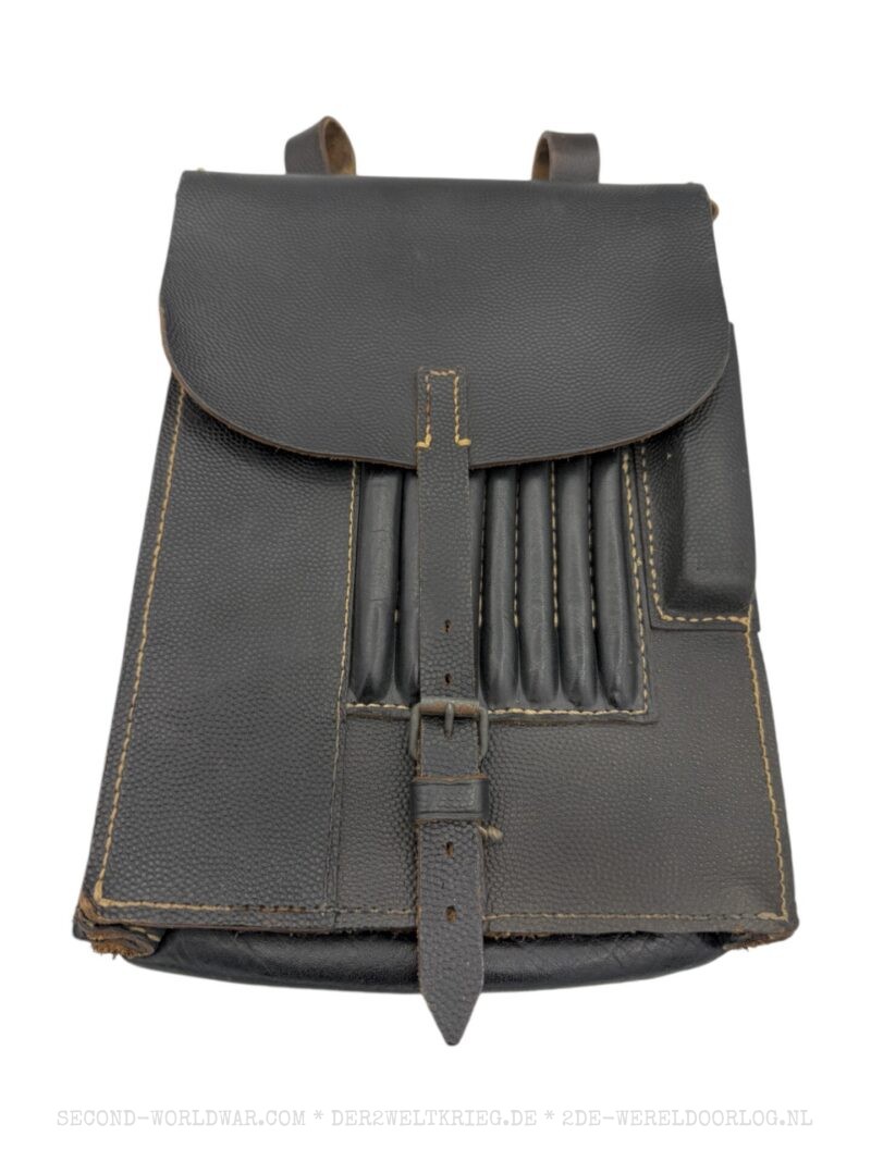 German black leather map case