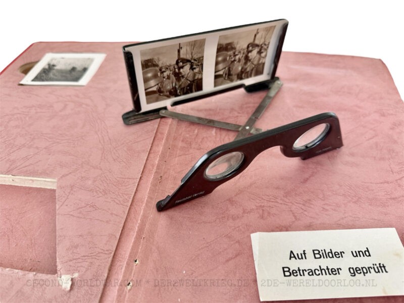 Der Kampf im Westen hardcover book (red) with 100 stereo photographs and glasses - Image 2