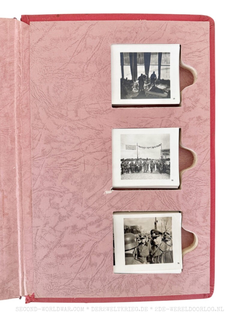 Der Kampf im Westen hardcover book (red) with 100 stereo photographs and glasses - Image 3