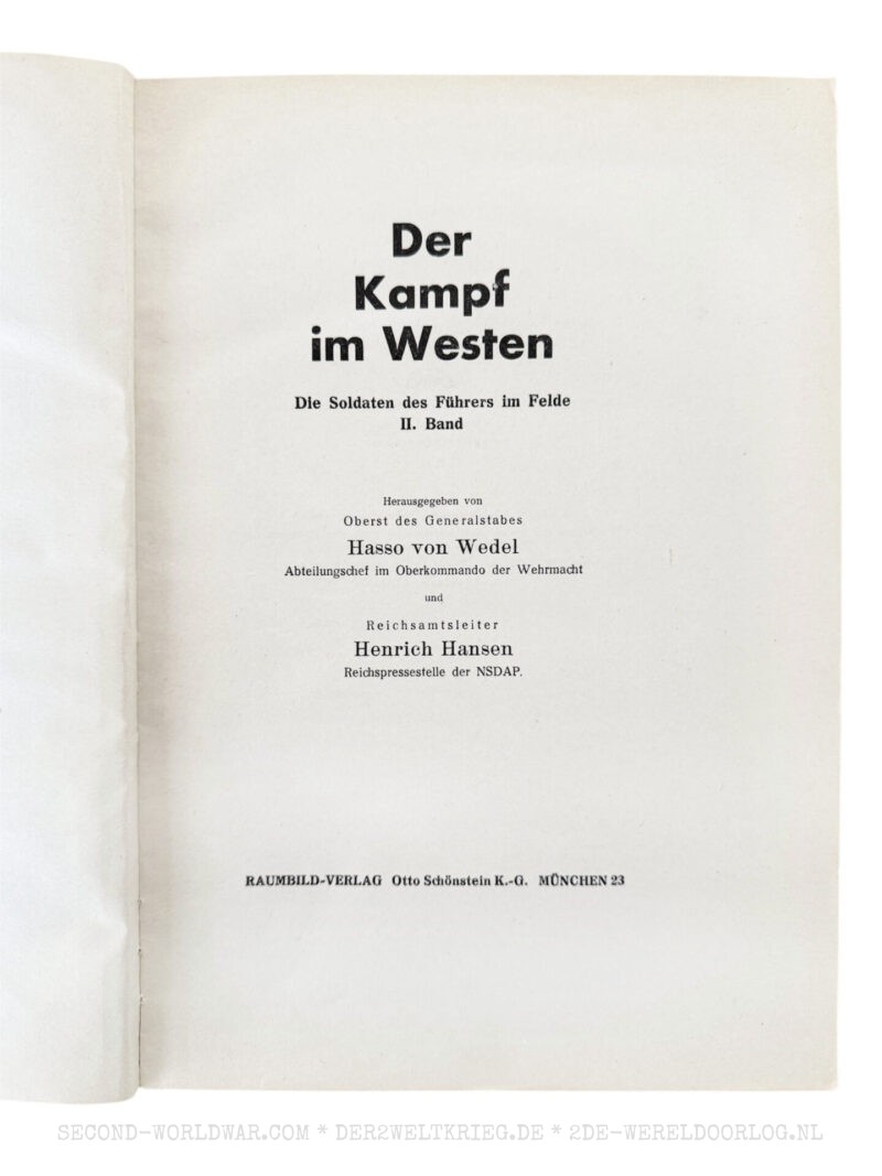 Der Kampf im Westen hardcover book (red) with 100 stereo photographs and glasses - Image 4