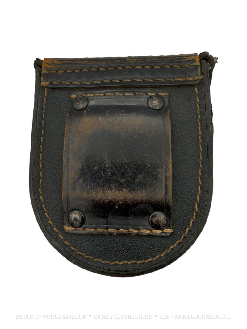 German single headphone (Kopffernhörer 33) in leather pouch - Image 3