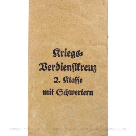 German War Merit Cross 2nd class with swords issue bag Klein & Quenzer