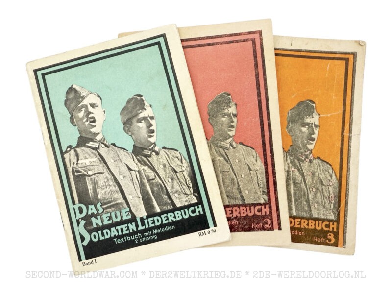 German song booklets 'Das Neue Soldaten Liederbuch' 1, 2, 3