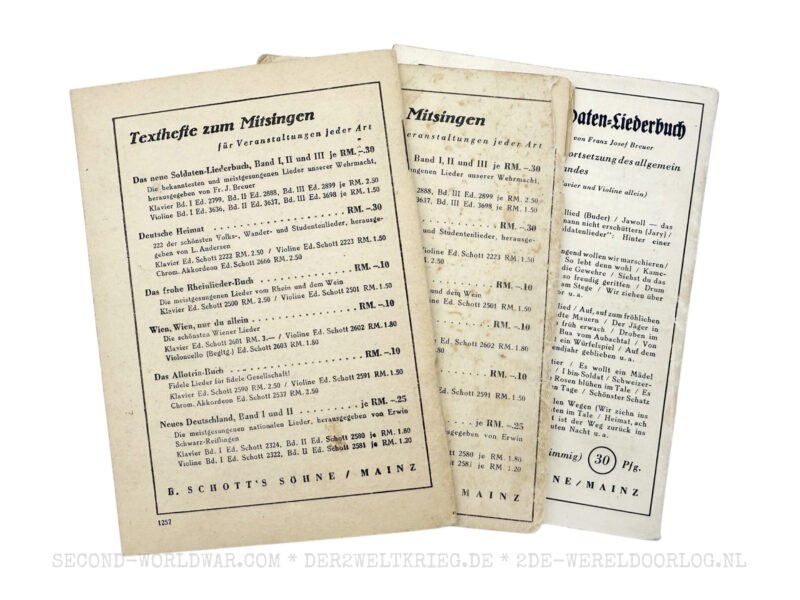 German song booklets 'Das Neue Soldaten Liederbuch' 1, 2, 3 - Image 2