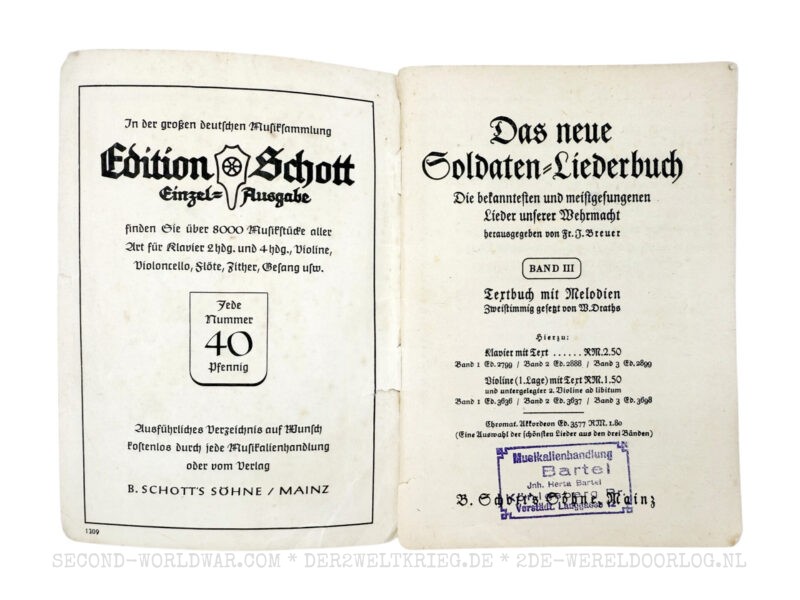 German song booklets 'Das Neue Soldaten Liederbuch' 1, 2, 3 - Image 5