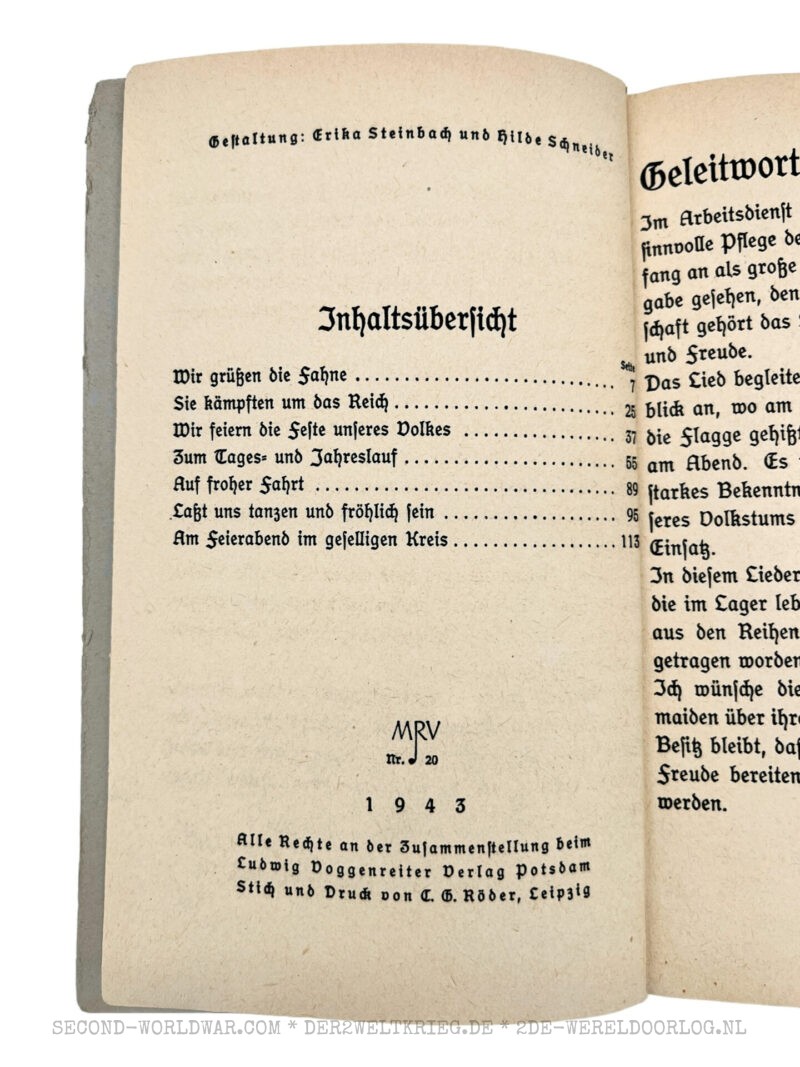 Lieder der Arbeitsmaiden (Songs of the Workmaids) 1943 - Image 5