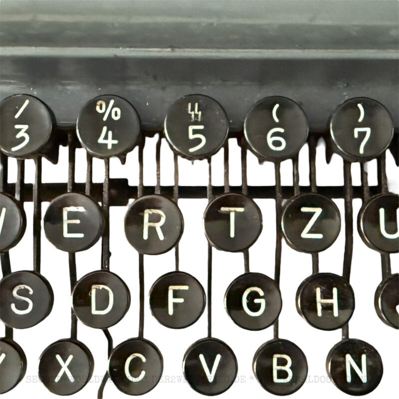 German Olympia Robust typewriter Waffen-SS 1941 - Image 4
