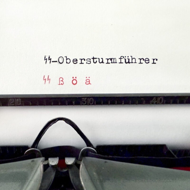 German Olympia Robust typewriter Waffen-SS 1941 - Image 7