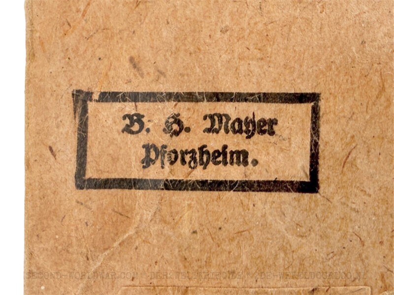 German Eastern Front Medal (Winterschlacht im Osten) issue bag B.H. Mayer - Image 3