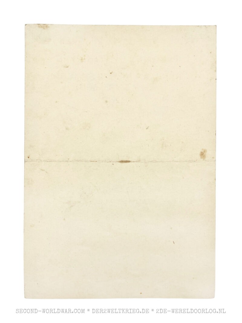 German Eastern Front Medal (Winterschlacht im Osten) award document 1943 - Image 2