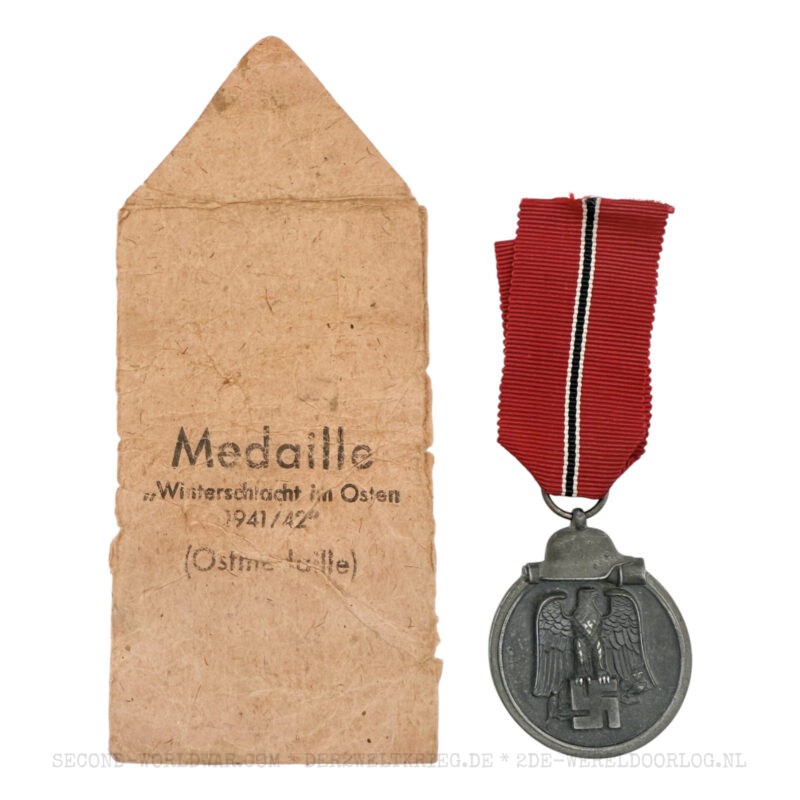 German Eastern Front Medal (Winterschlacht im Osten) 60 with issue pouch