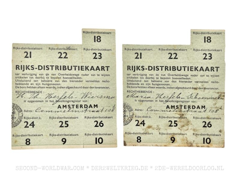 Dutch National Distribution cards Amsterdam