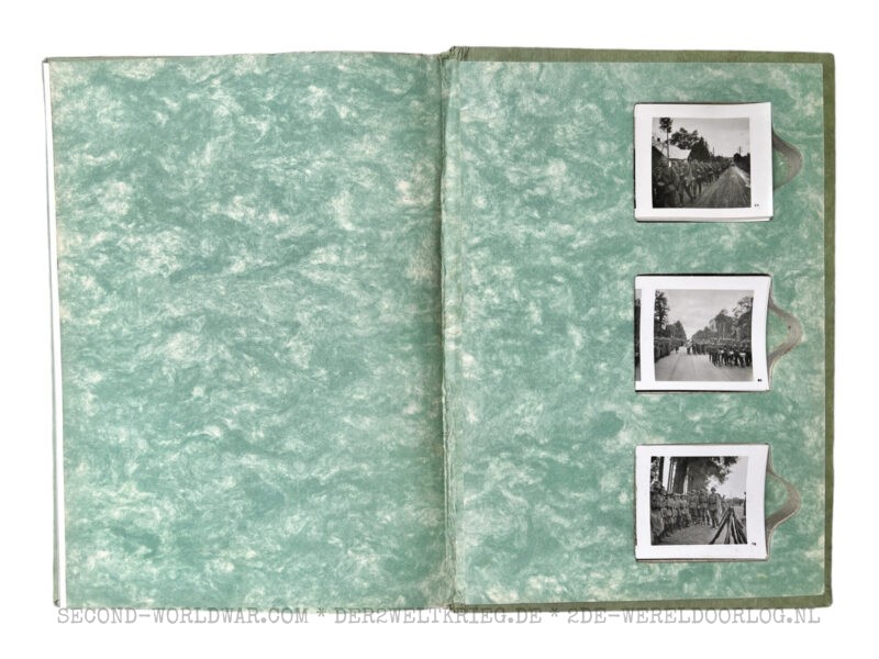 Die Soldaten des Führers im Felde hardcover book (green) with 100 stereo photographs and glasses - Image 3