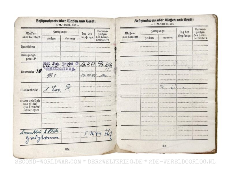 Wehrmacht Soldbuch 1944 - Image 8
