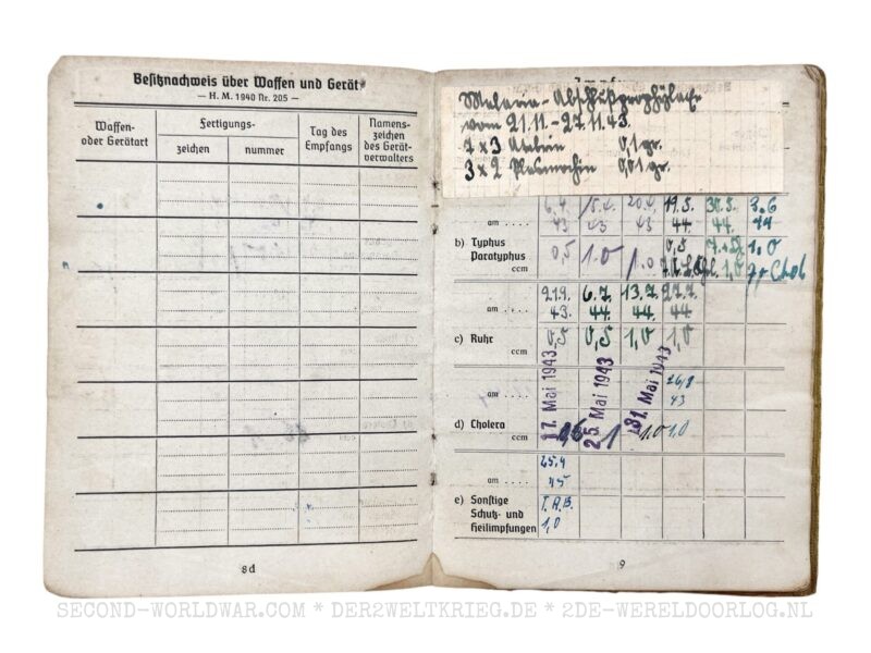 Wehrmacht Soldbuch 1944 - Image 9