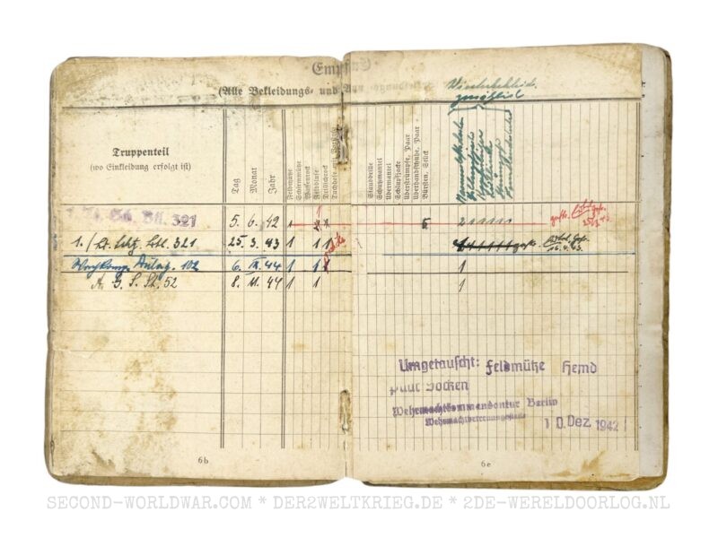 Wehrmacht Soldbuch 1944 - Image 6