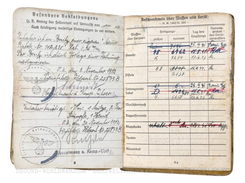 Wehrmacht Soldbuch 1944 - Image 8