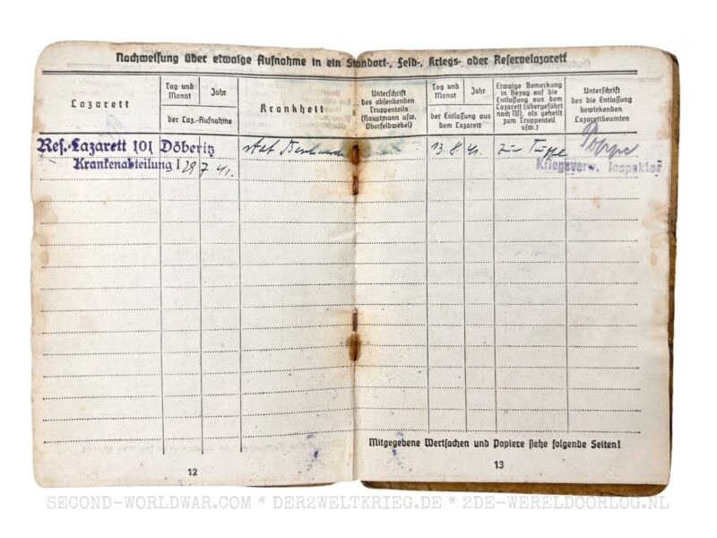Wehrmacht Soldbuch 1944 - Image 11