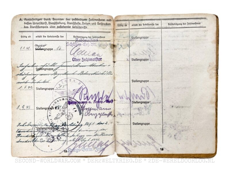 Wehrmacht Soldbuch 1944 - Image 13
