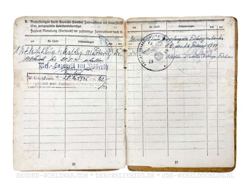 Wehrmacht Soldbuch 1944 - Image 14