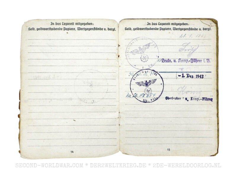 Wehrmacht Soldbuch with French certificate of discharge - Image 7