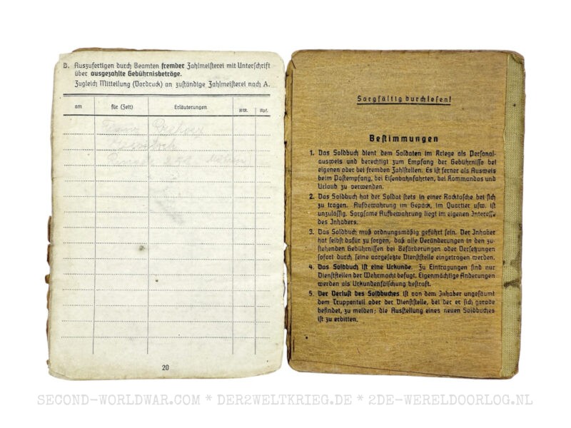 Wehrmacht Soldbuch with French certificate of discharge - Image 10
