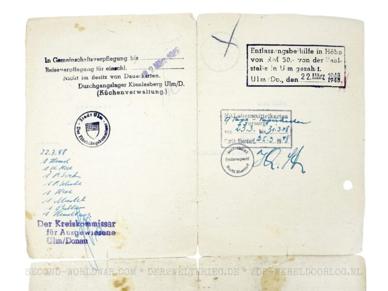 Wehrmacht Soldbuch with French certificate of discharge - Image 12