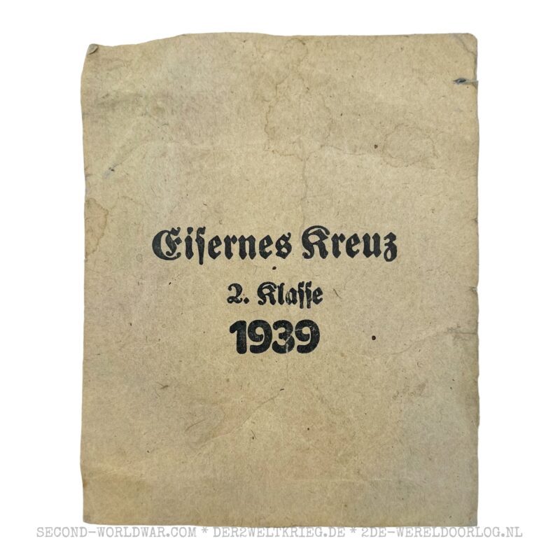 German Iron Cross 2nd class pouch of issue Zimmermann