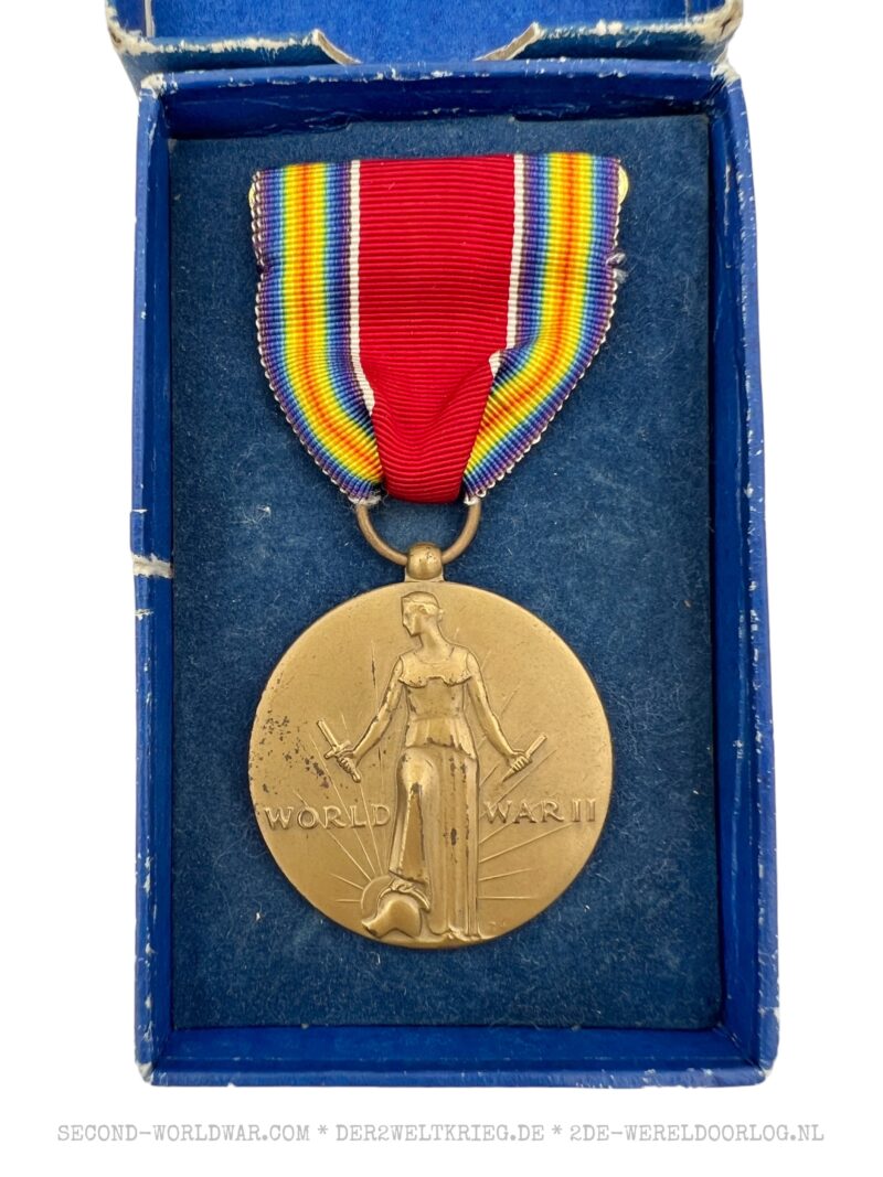 American cased World War II Victory Medal 1946