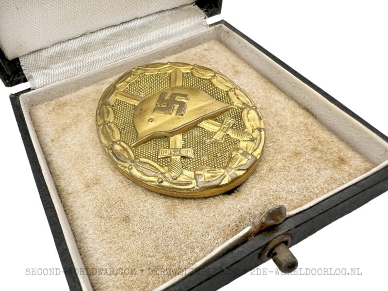 German Wound Badge gold 30 with LDO case - Image 5