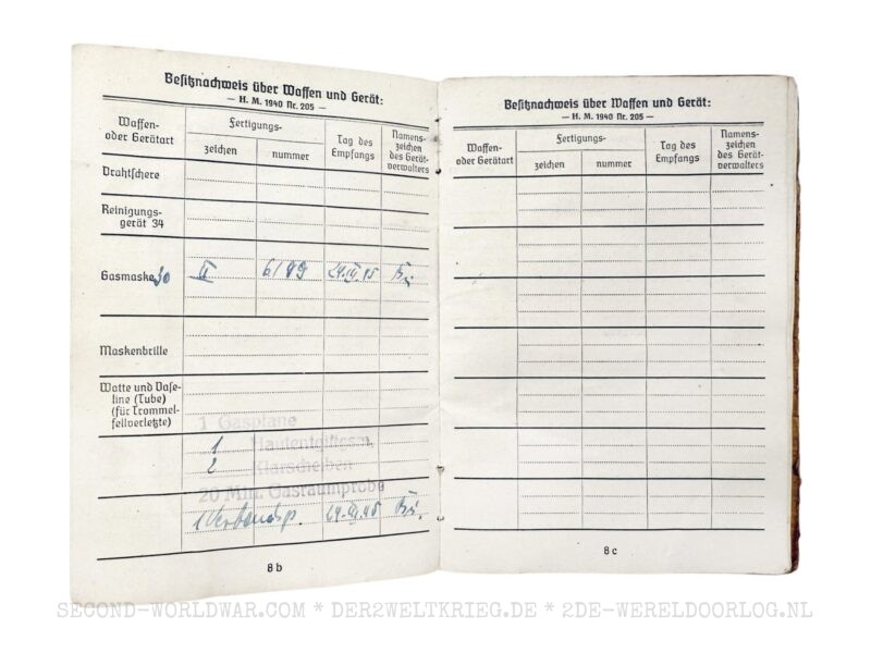 Wehrmacht Soldbuch Gunner 1944 - Image 7