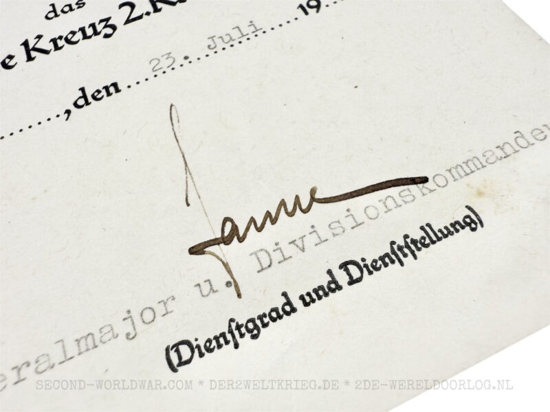 German award documents veterinary Ziegler 1940-1942 - Image 5